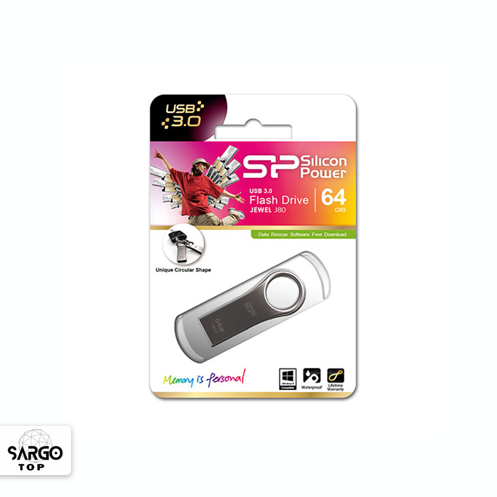 فلش مموری سیلیکون پاور 64 گیگابایت مدل Jewel J80 - سارگوتاپ